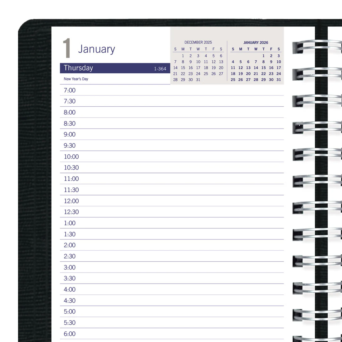 DuraGlobe™ Daily Planner 2026, English, Black (C210.21T-26) - Image 7