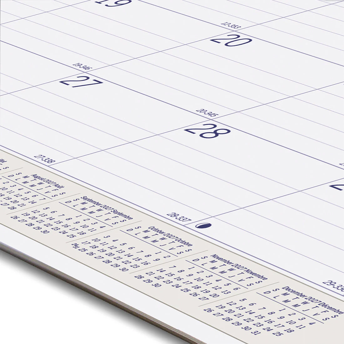 Monthly Desk Pad Calendar, DuraGlobe™, Bilingual, 2027 (C177227B-27) - Image 7