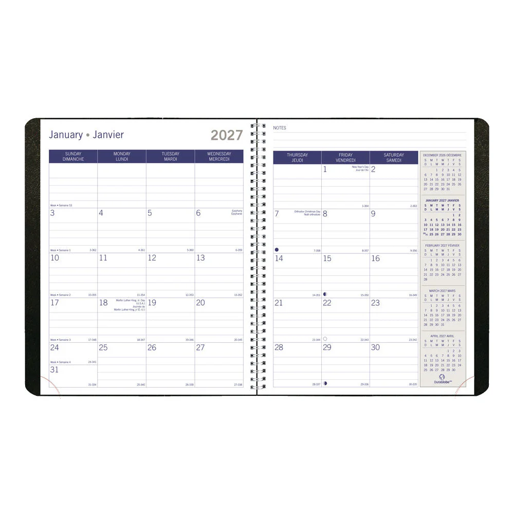 DuraGlobe™ Monthly Planner, 2027, Bilingual (C230.21BT-27) - Image 3