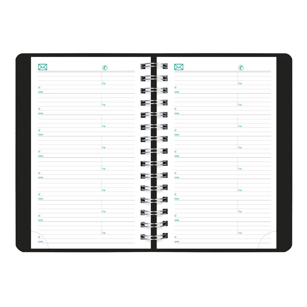 EcoLogix® Daily Appointment Book, 2027, Bilingual, Black (C410W.81B-27) - Image 6