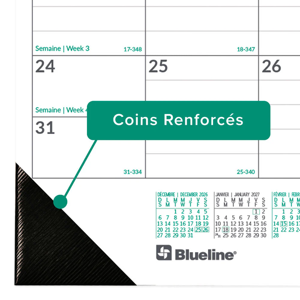 Monthly Desk Pad Calendar, EcoLogix®, Bilingual, 2027 (C177437B-27) - Image 4