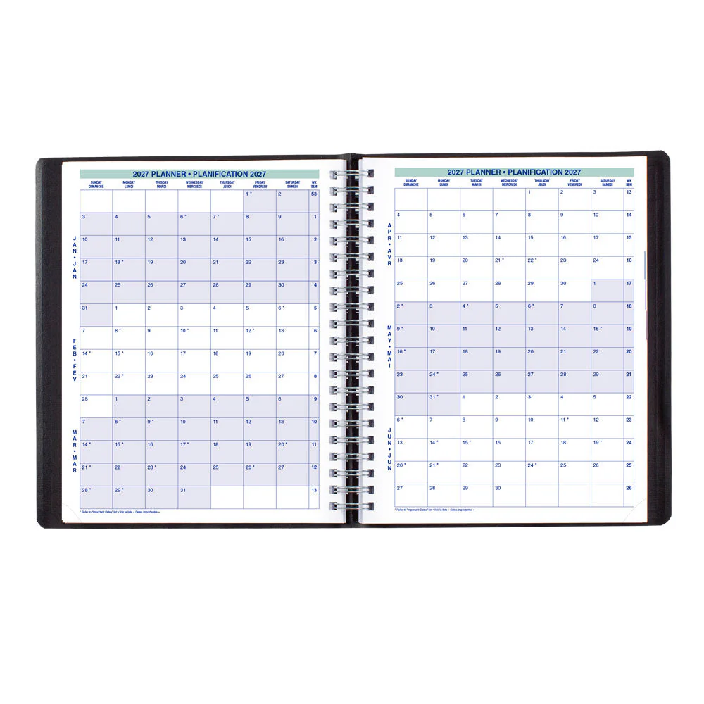 Essential Daily Appointment Book, 2027, Bilingual, Black (C965.81BT-27) - Image 4