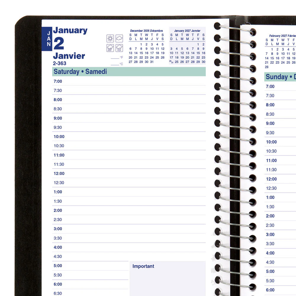 Essential Daily Appointment Book, 2027, Bilingual (C1504.81BT-27, C1504.82BT-27, C1504.83BT-27) - Image 11