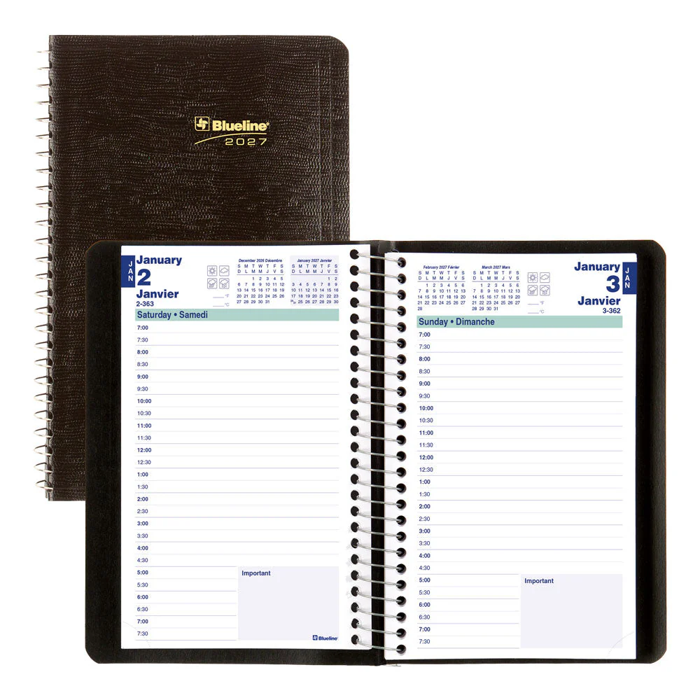 Essential Daily Appointment Book, 2027, Bilingual (C1504.81BT-27, C1504.82BT-27, C1504.83BT-27) - Image 7