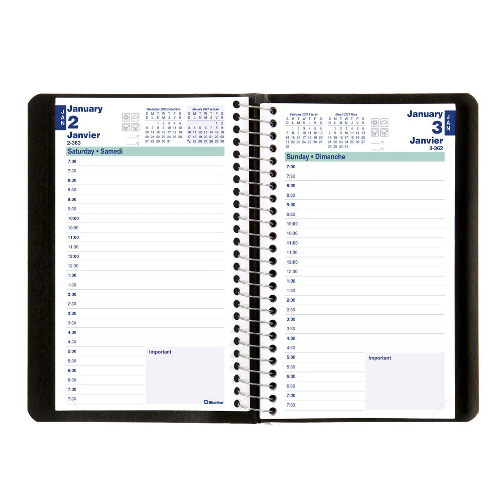 Essential Daily Appointment Book, 2027, Bilingual (C1504.81BT-27, C1504.82BT-27, C1504.83BT-27) - Image 9