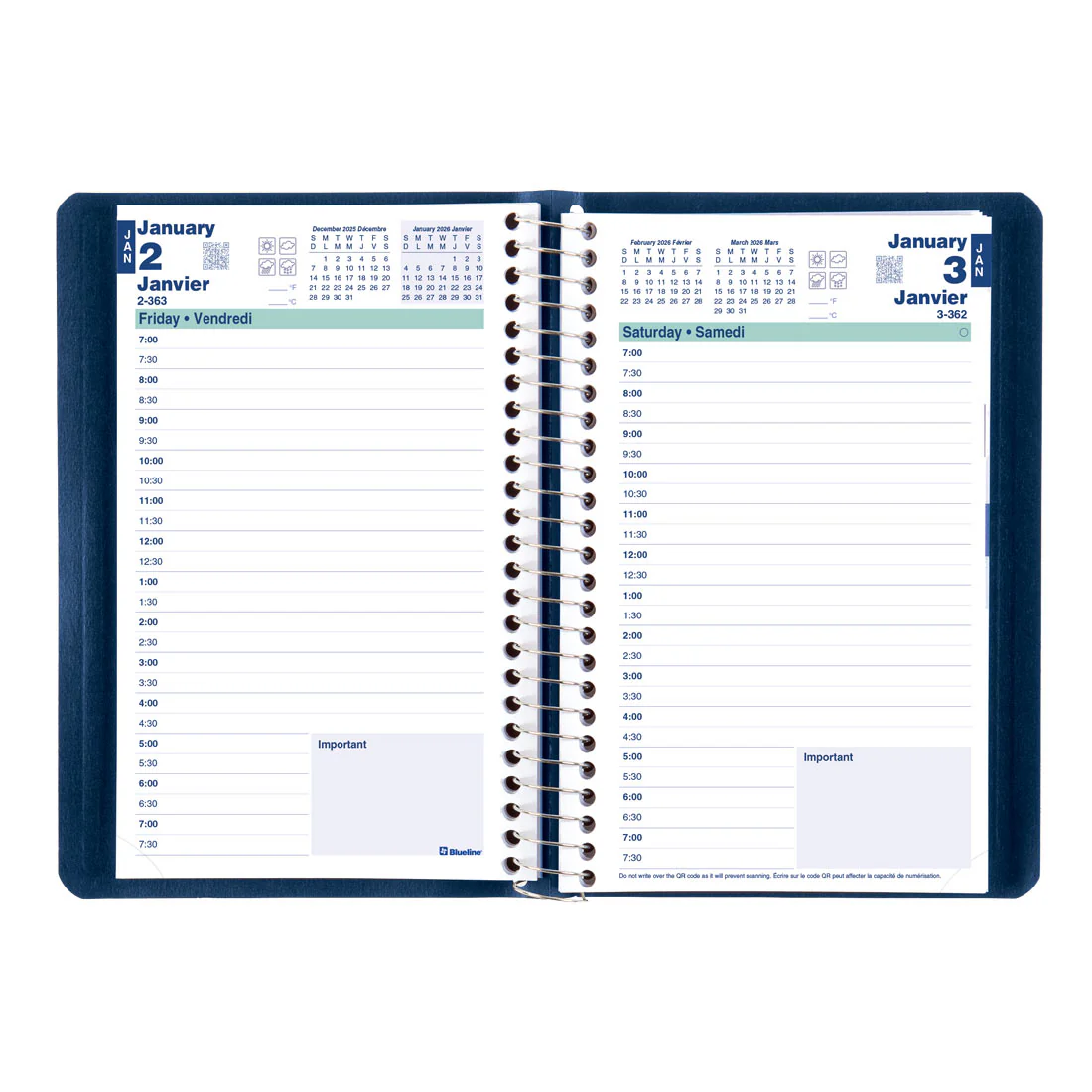 Essential Daily Planner 2026, Bilingual (C1504.81BT-26, C1504.82BT-26, C1504.83BT-26) - Image 11