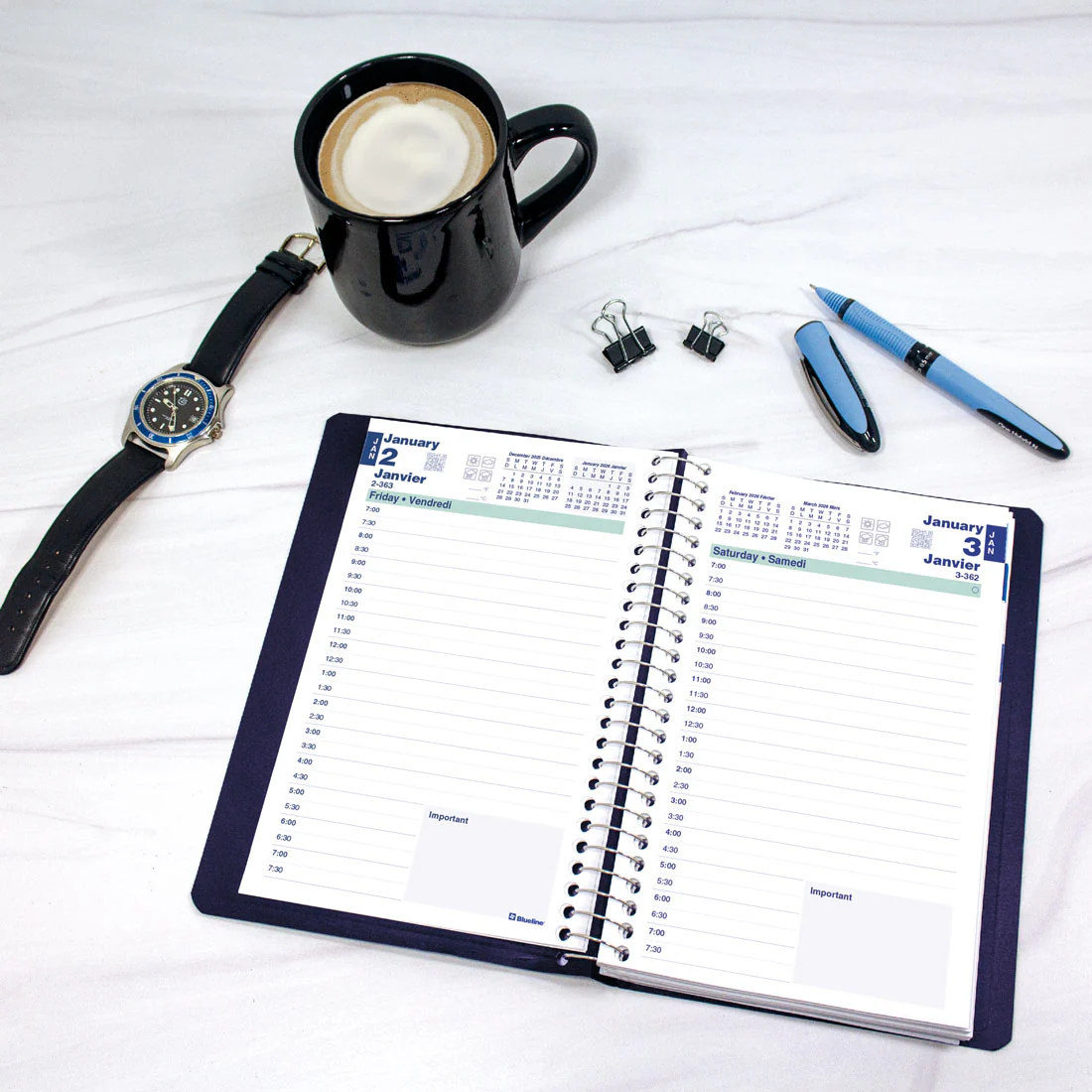 Essential Daily Planner 2026, Bilingual (C1504.81BT-26, C1504.82BT-26, C1504.83BT-26) - Image 16