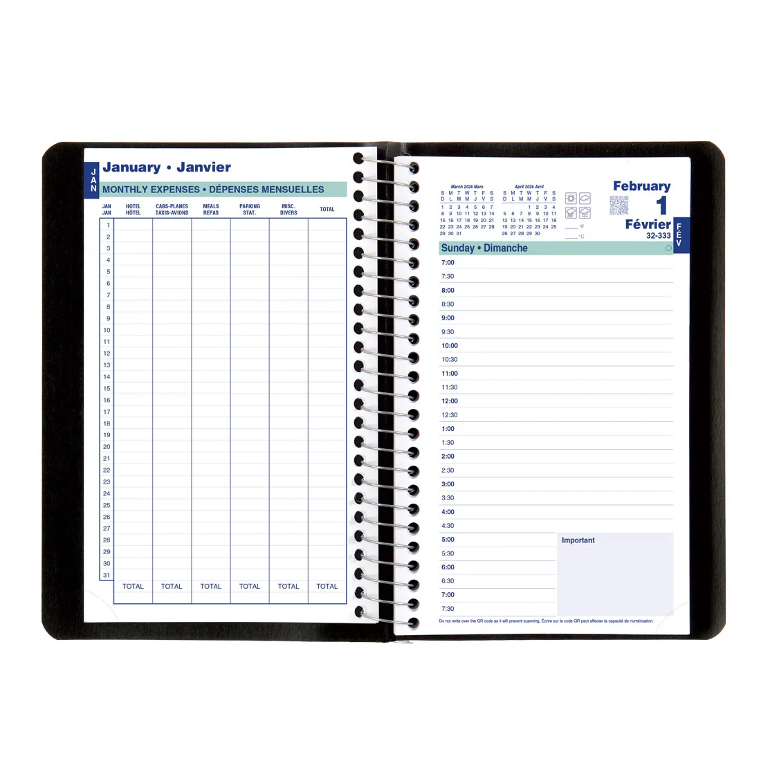 Essential Daily Planner 2026, Bilingual (C1504.81BT-26, C1504.82BT-26, C1504.83BT-26) - Image 21