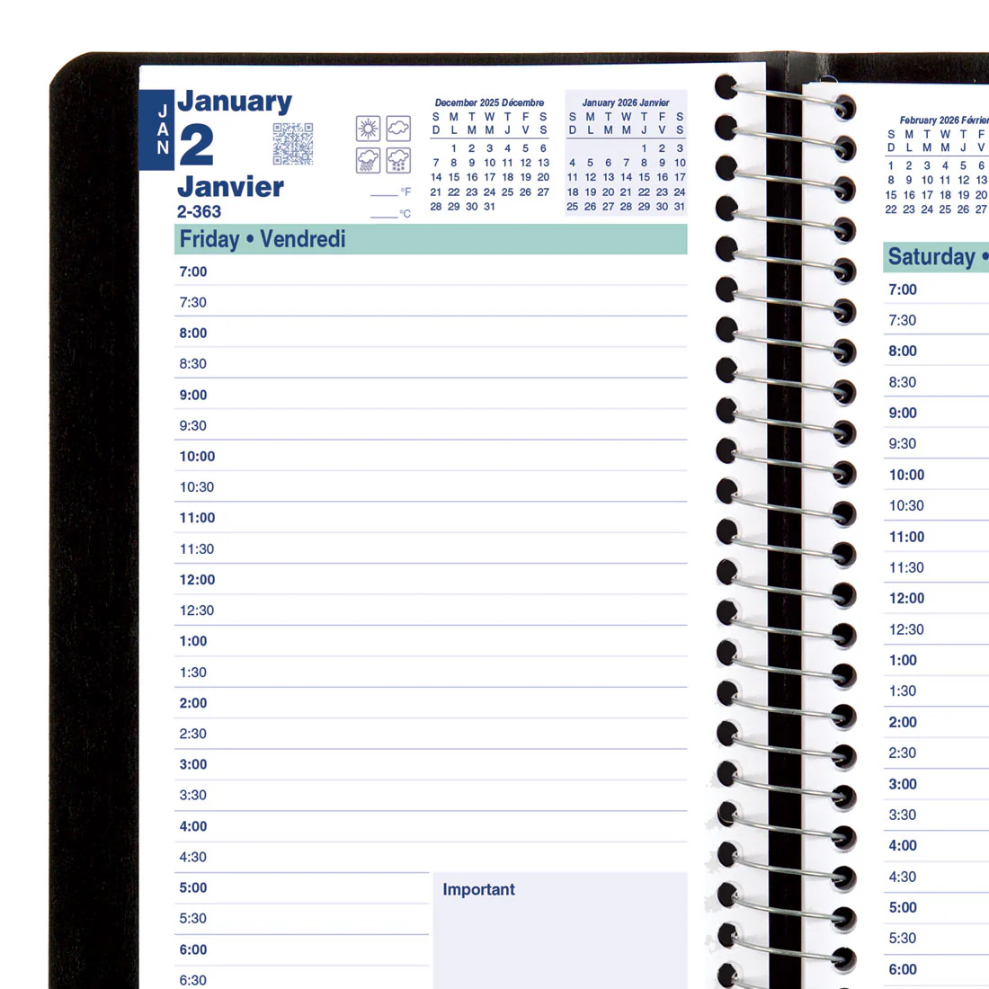 Essential Daily Planner 2026, Bilingual (C1504.81BT-26, C1504.82BT-26, C1504.83BT-26) - Image 23
