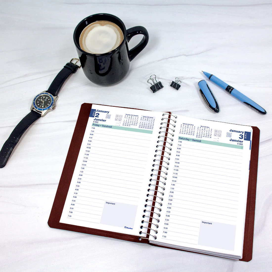 Essential Daily Planner 2026, Bilingual (C1504.81BT-26, C1504.82BT-26, C1504.83BT-26) - Image 8