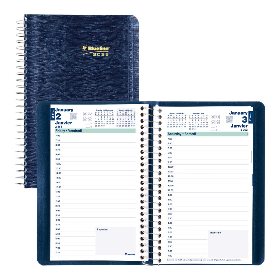 Essential Daily Planner 2026, Bilingual (C1504.81BT-26, C1504.82BT-26, C1504.83BT-26) - Image 9