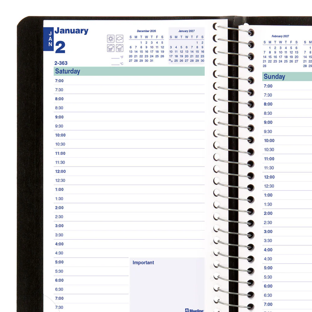 Essential Daily Appointment Book, 2027, English (C1504.81T-27, C1504.82T-27, C1504.83T-27) - Image 11