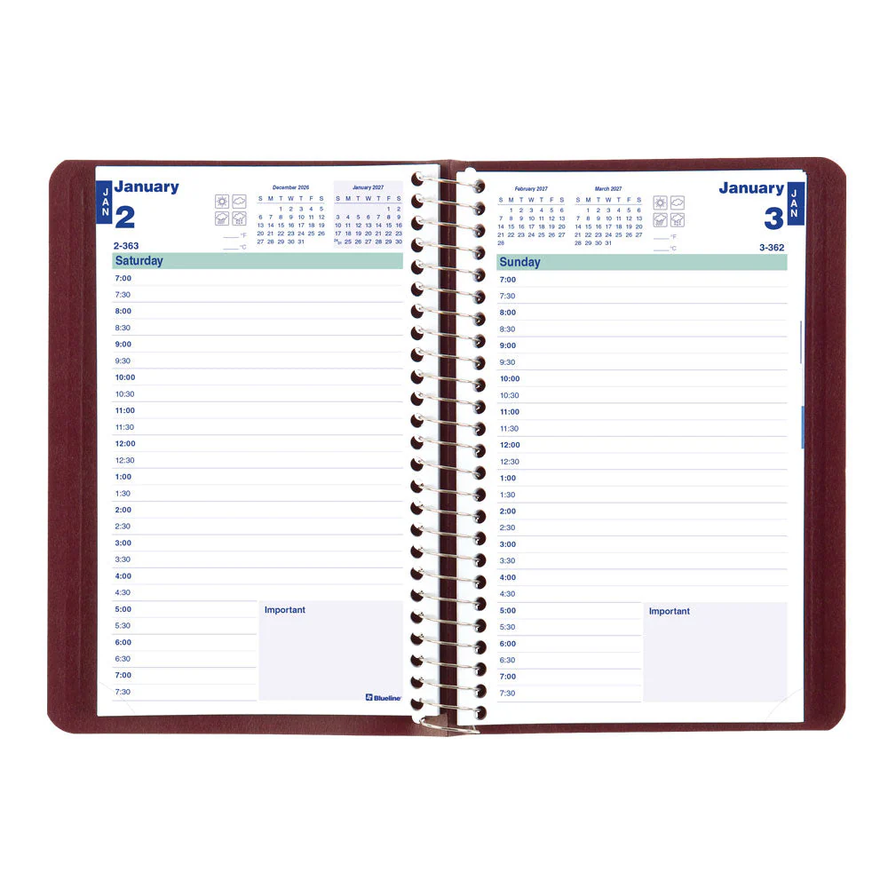 Essential Daily Appointment Book, 2027, English (C1504.81T-27, C1504.82T-27, C1504.83T-27) - Image 3