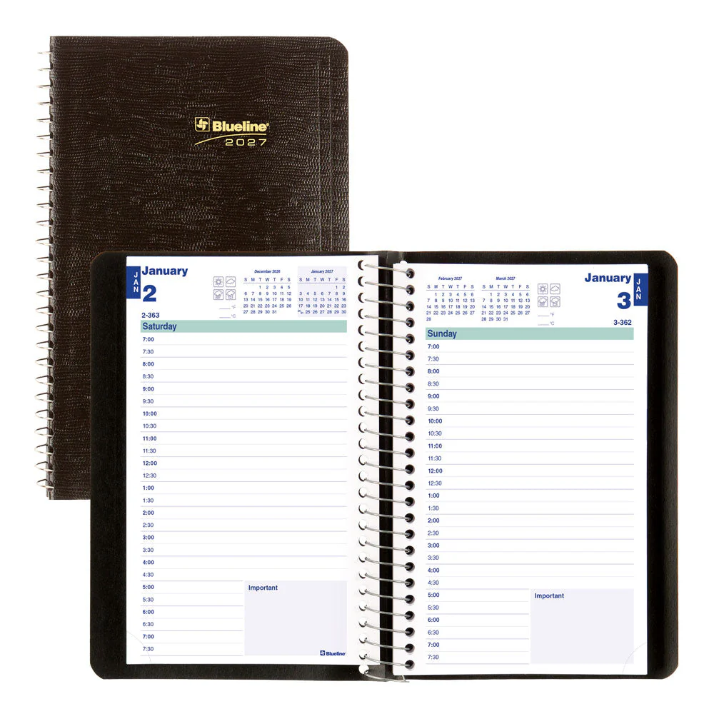 Essential Daily Appointment Book, 2027, English (C1504.81T-27, C1504.82T-27, C1504.83T-27) - Image 7