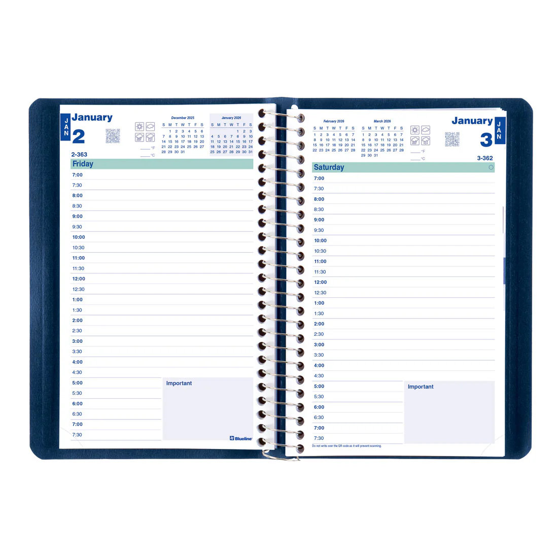 Essential Daily Planner 2026, English (C1504.81T-26, C1504.82T-26, C1504.83T-26) - Image 11