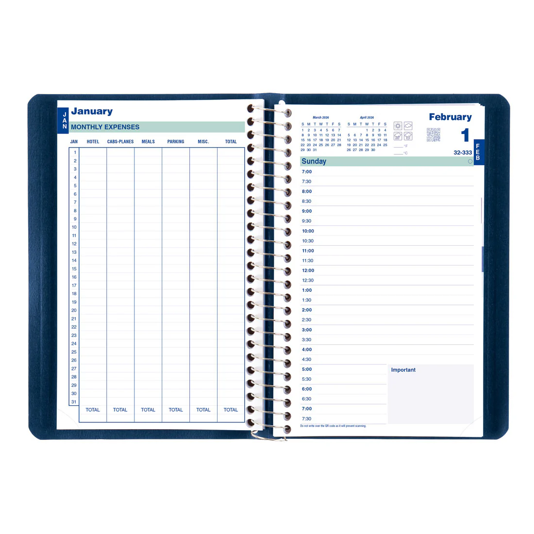 Essential Daily Planner 2026, English (C1504.81T-26, C1504.82T-26, C1504.83T-26) - Image 12