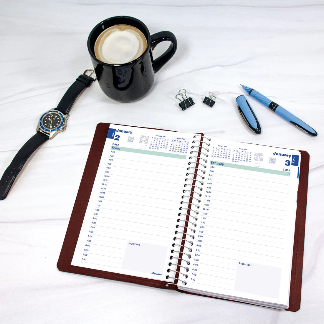 Essential Daily Planner 2026, English (C1504.81T-26, C1504.82T-26, C1504.83T-26) - Image 8