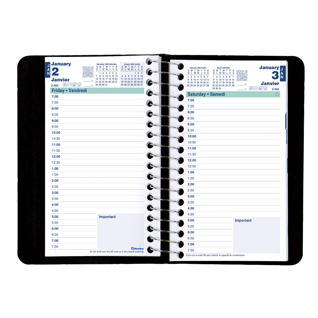 Essential Daily Pocket Planner 2026, Bilingual (C1501.81BT-26, C1501.82BT-26) - Image 11