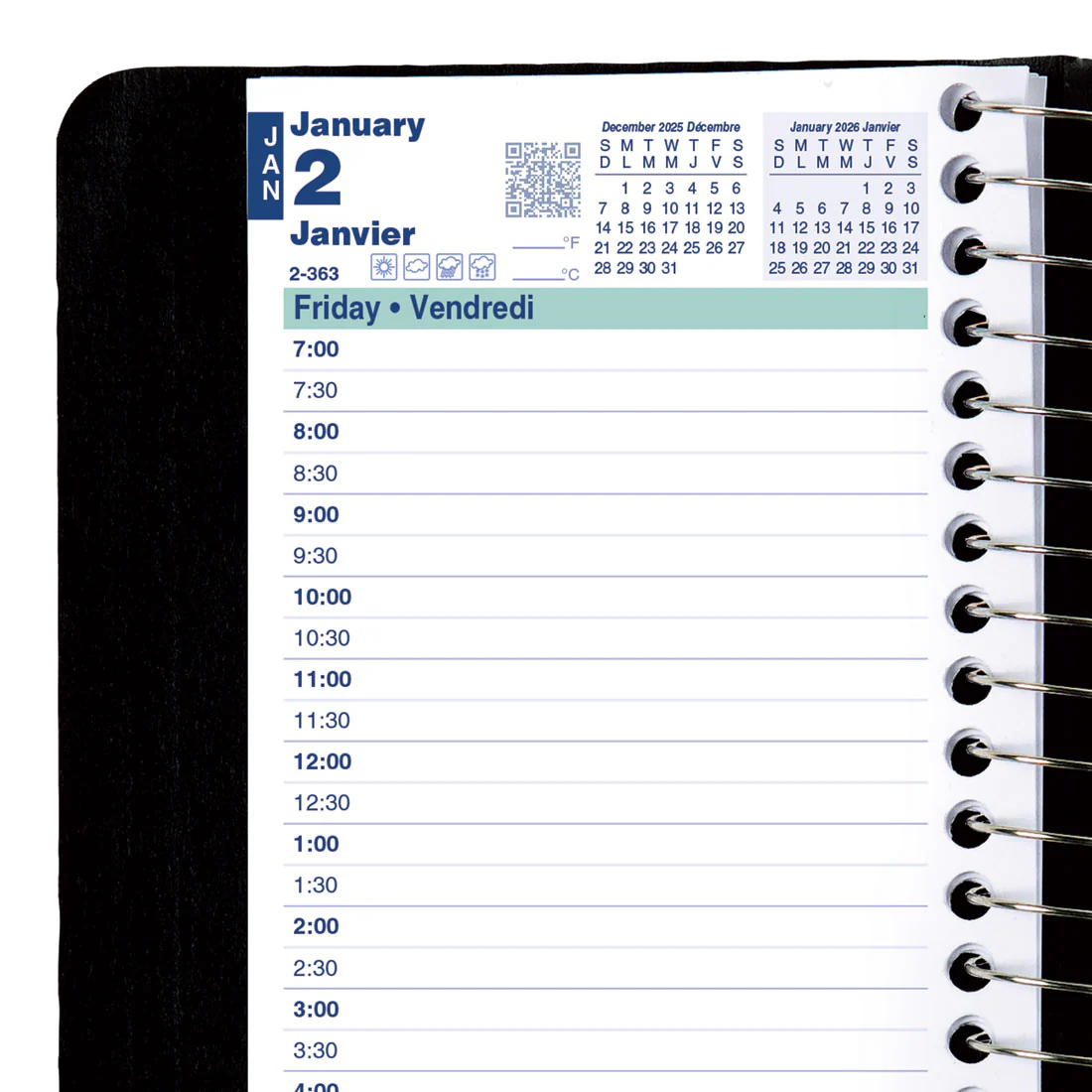 Essential Daily Pocket Planner 2026, Bilingual (C1501.81BT-26, C1501.82BT-26) - Image 15
