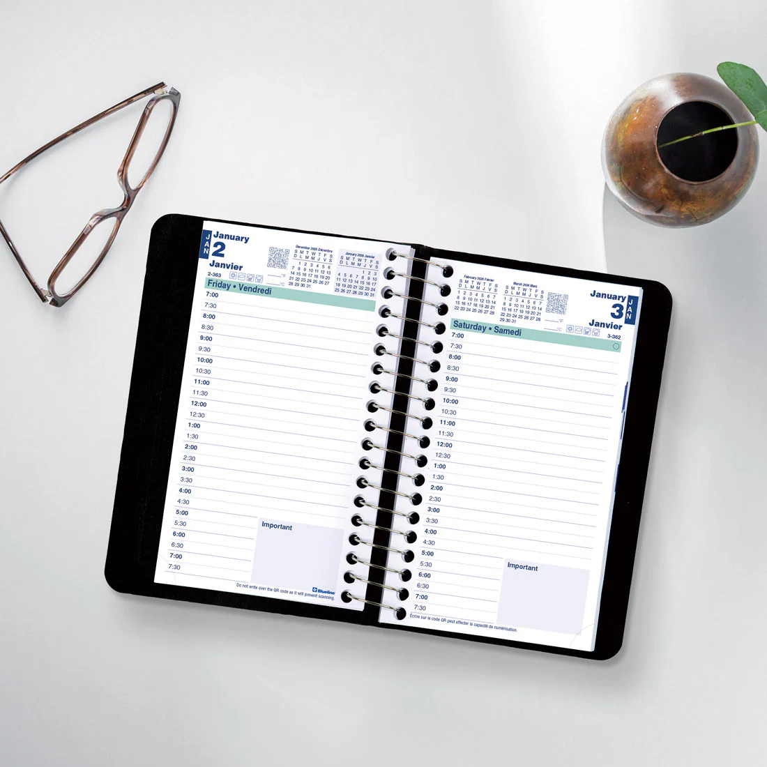 Essential Daily Pocket Planner 2026, Bilingual (C1501.81BT-26, C1501.82BT-26) - Image 16