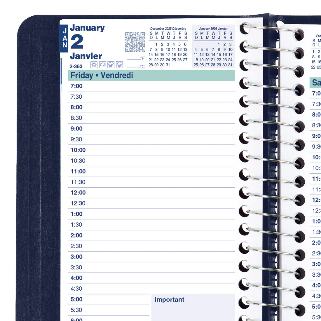 Essential Daily Pocket Planner 2026, Bilingual (C1501.81BT-26, C1501.82BT-26) - Image 7