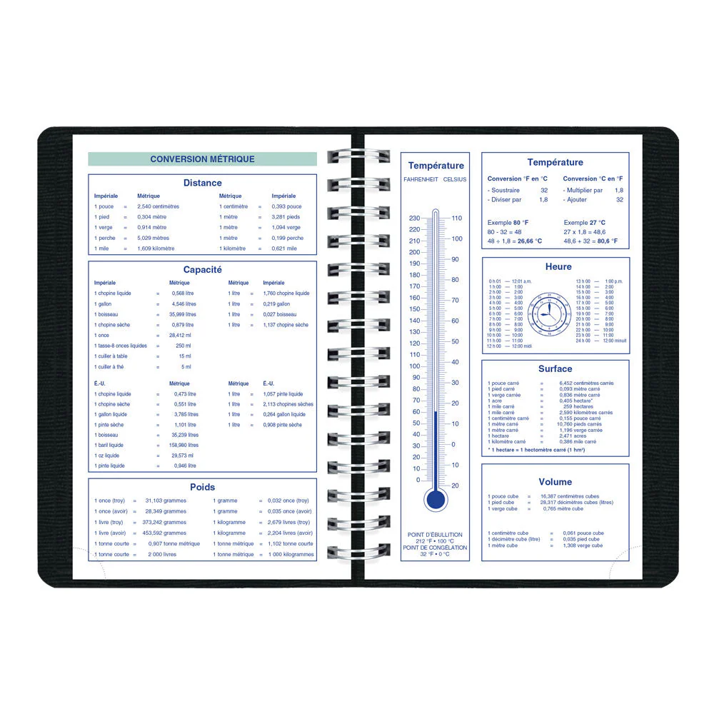 Essential Two-Day Appointment Book, 2027, Bilingual, Black (C5104.81BT-27) - Image 6