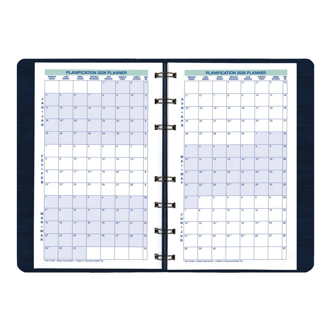 Essential Weekly Planner 2026, Bilingual (C5100.81BTX-26, C5100.82BTX-26) - Image 4