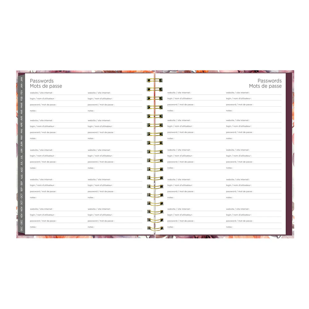 Floral Blush 17-Month Monthly Planner, 2026 - 2027, Bilingual (C489017.01B-27) - Image 10