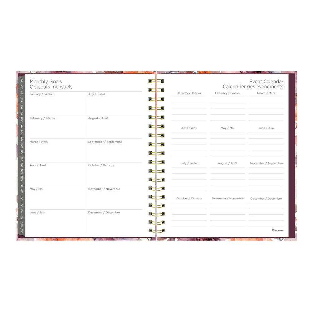 Floral Blush 17-Month Monthly Planner, 2026 - 2027, Bilingual (C489017.01B-27) - Image 7