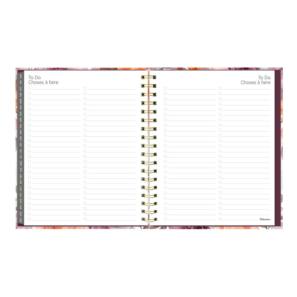 Floral Blush 17-Month Monthly Planner, 2026 - 2027, Bilingual (C489017.01B-27) - Image 8