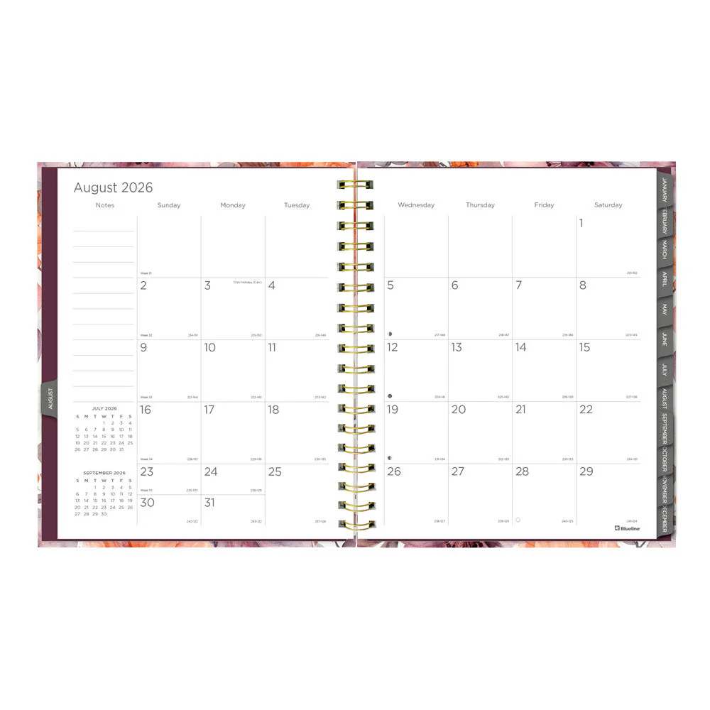 Floral Blush 17-Month Monthly Planner, 2026 - 2027, English (C489017.01-27) - Image 3