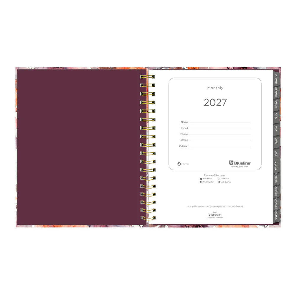 Floral Blush 17-Month Monthly Planner, 2026 - 2027, English (C489017.01-27) - Image 4