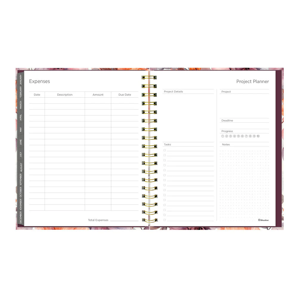 Floral Blush 17-Month Monthly Planner, 2026 - 2027, English (C489017.01-27) - Image 6