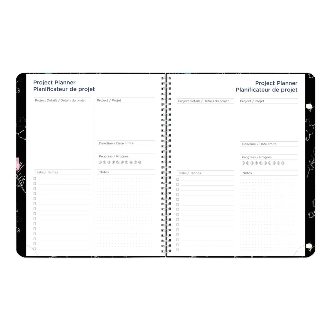 Dramatic Floral Monthly Planner 2026, Bilingual (C701BG.01-26)<br>*2026 Edition now sold out - Image 5