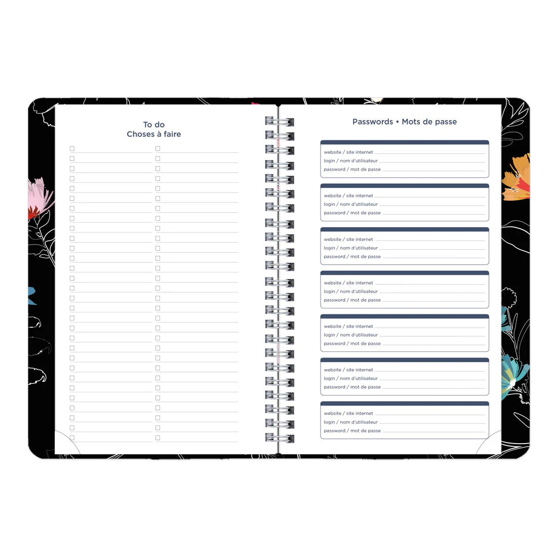 Dramatic Floral Weekly/Monthly Planner 2026, Bilingual (C101BG.01-26) - Image 8