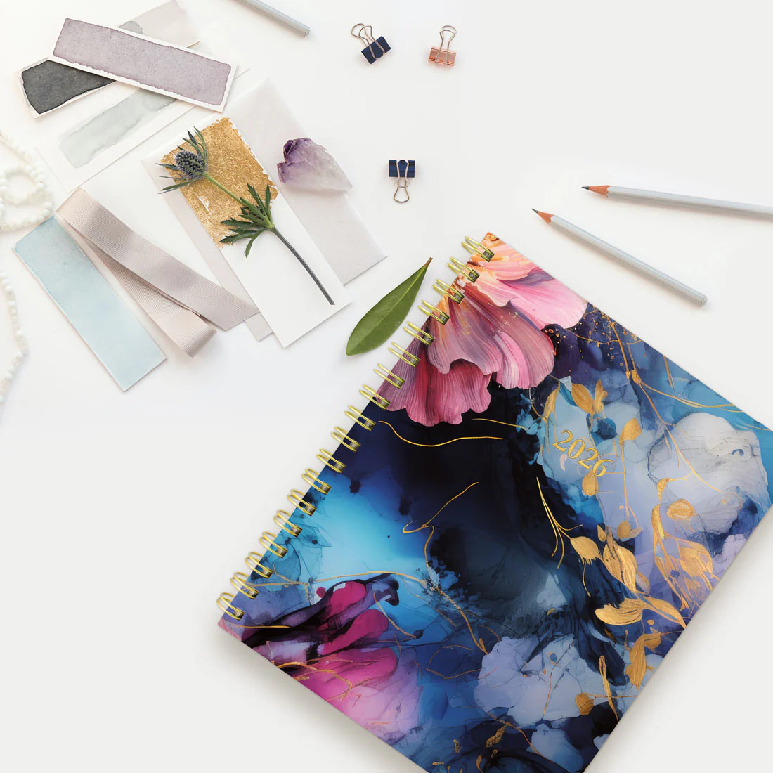 Midnight Floral Weekly/Monthly Planner 2026, Trilingual (C38090B.01-26) - Image 12