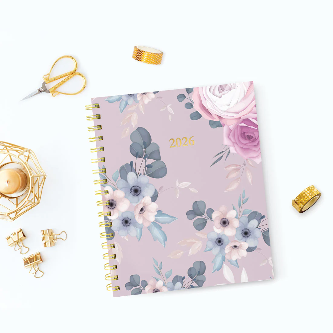 Lavender Floral Weekly/Monthly Planner 2026, Trilingual (C37090B.01-26) - Image 12