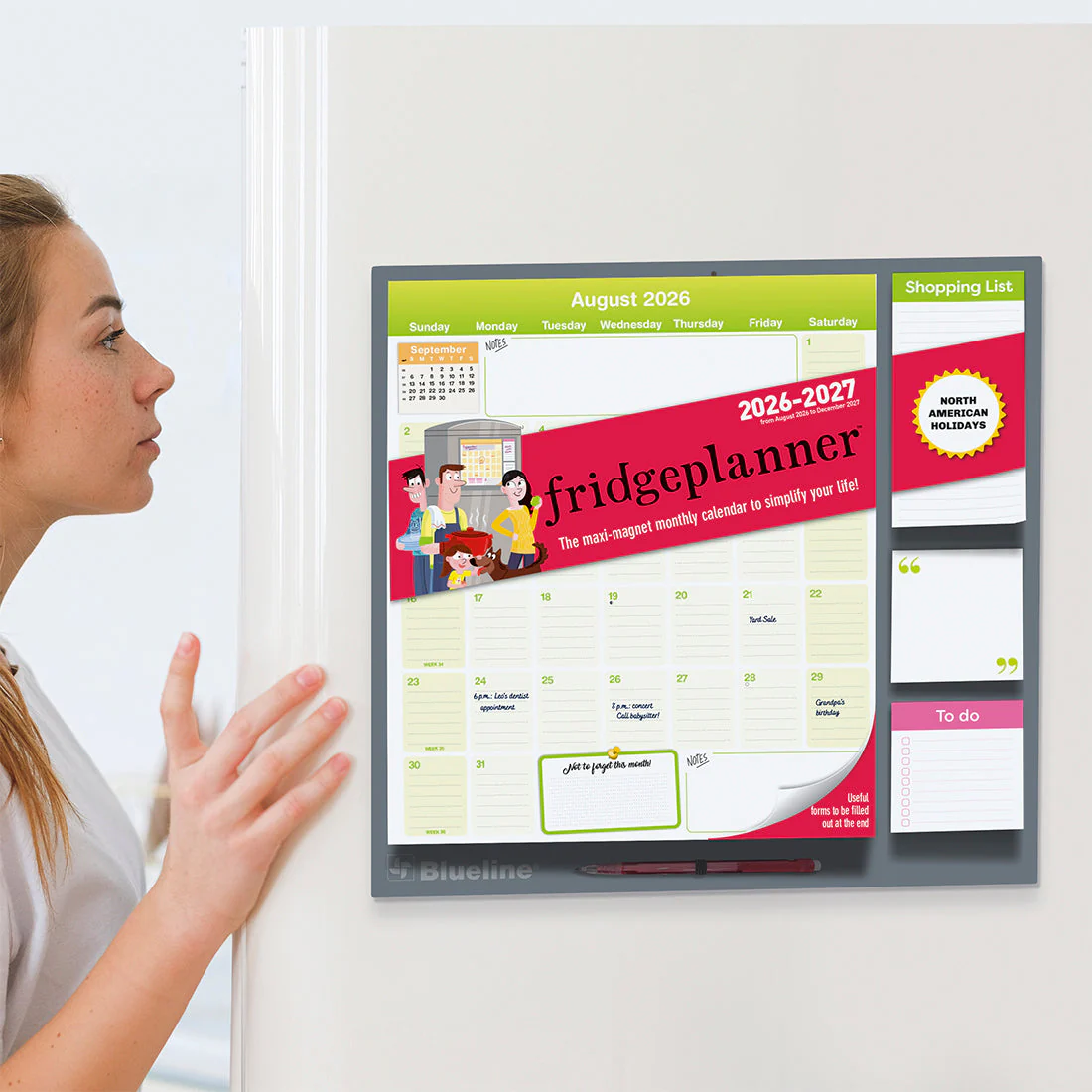 Fridgeplanner™ Maxi Magnet Calendar, 17 Months, 2026-2027, English (C174110A-27) - Image 9