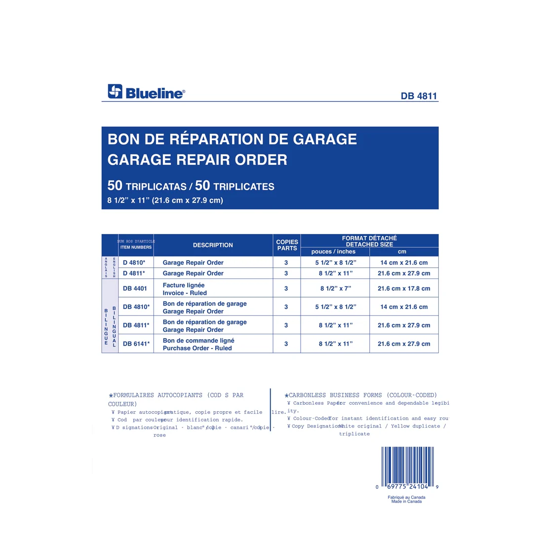 Garage Repair Orders in Snap Sets, DB4811 - Image 4