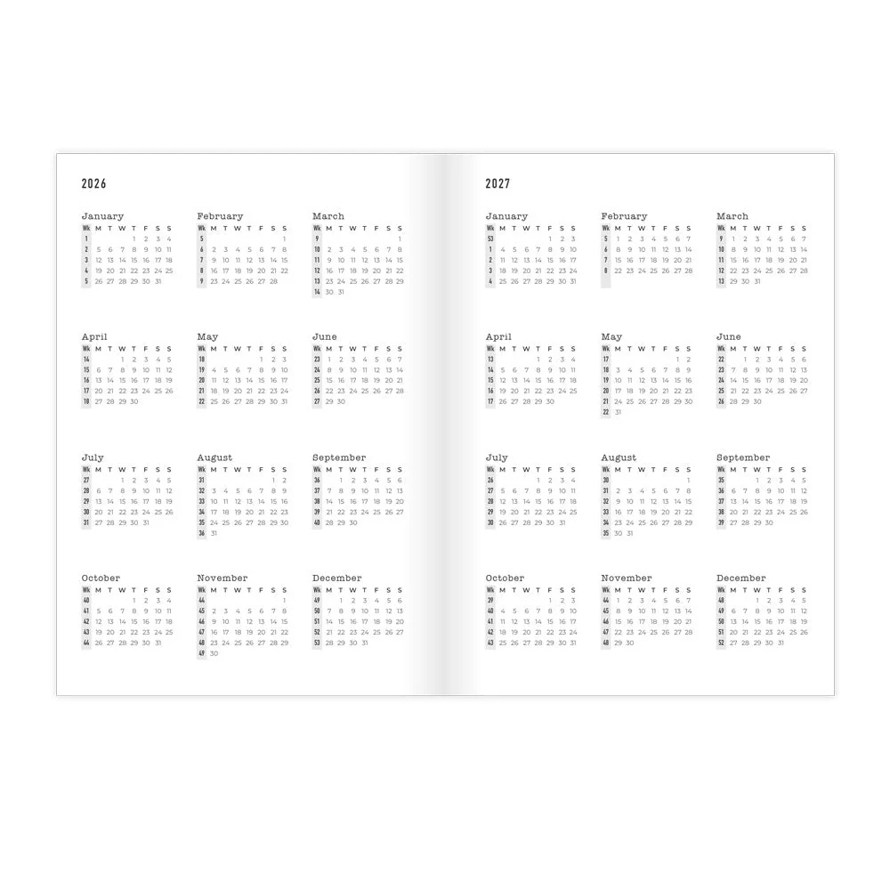 Gingham Academic Weekly Planner, A5, 2026 - 2027, Multilingual (27-031930, 27-031931) - Image 6