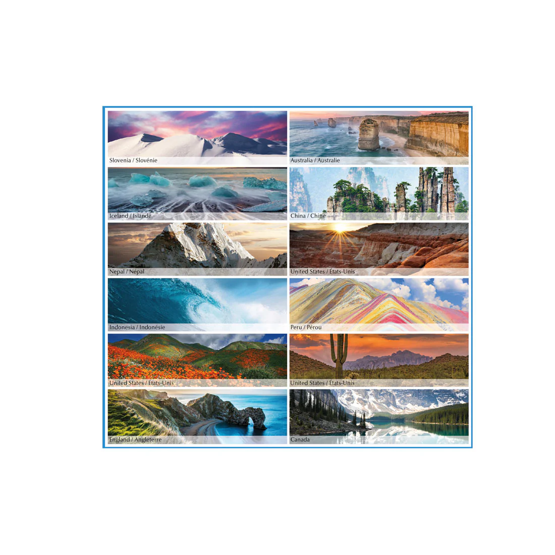 Imagine Collection Wall Calendar 2026, Bilingual, World Panoramas (C173104B-26) - Image 3