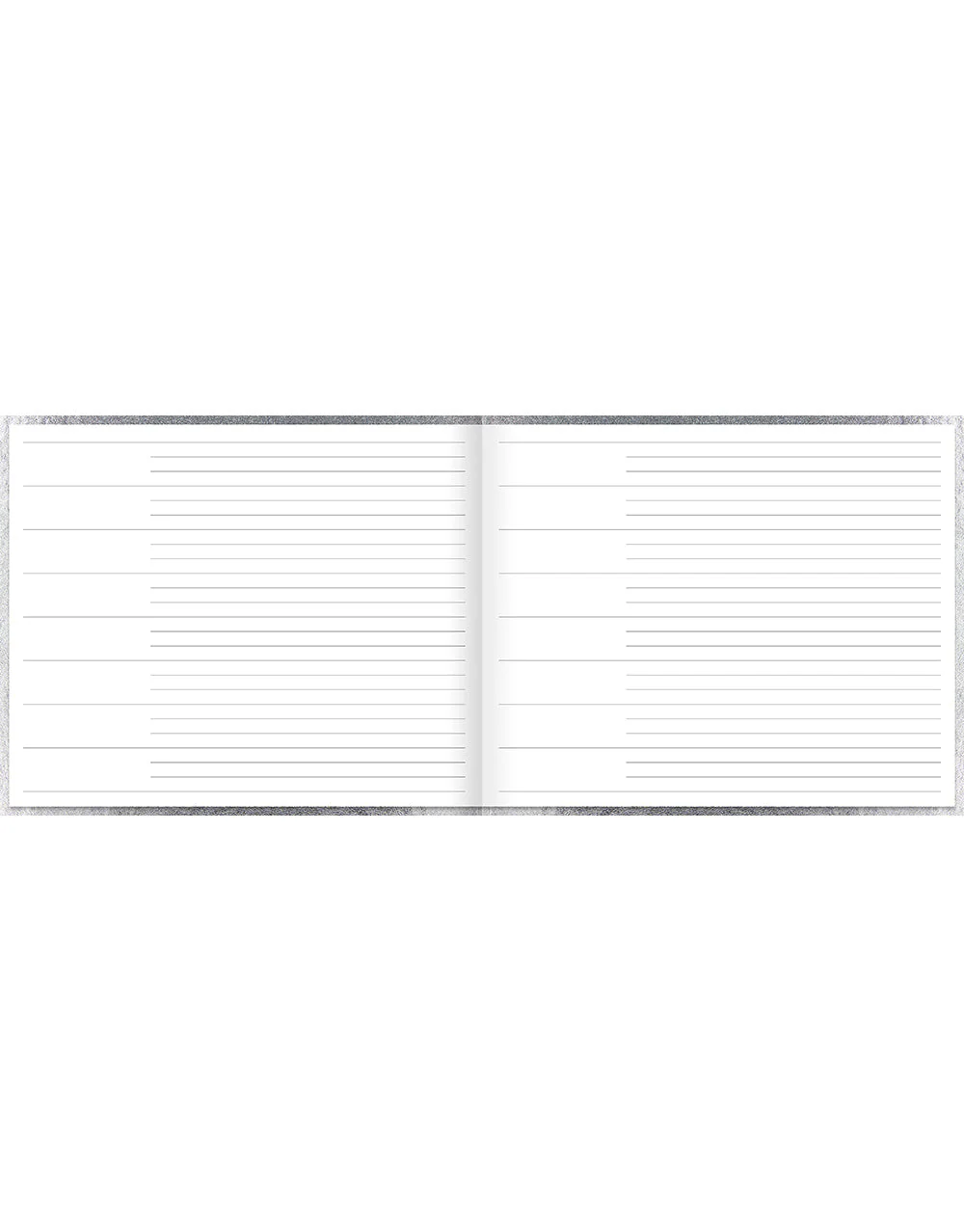 Ladydate Quarto Landscape Ruled Guest Book - Image 4