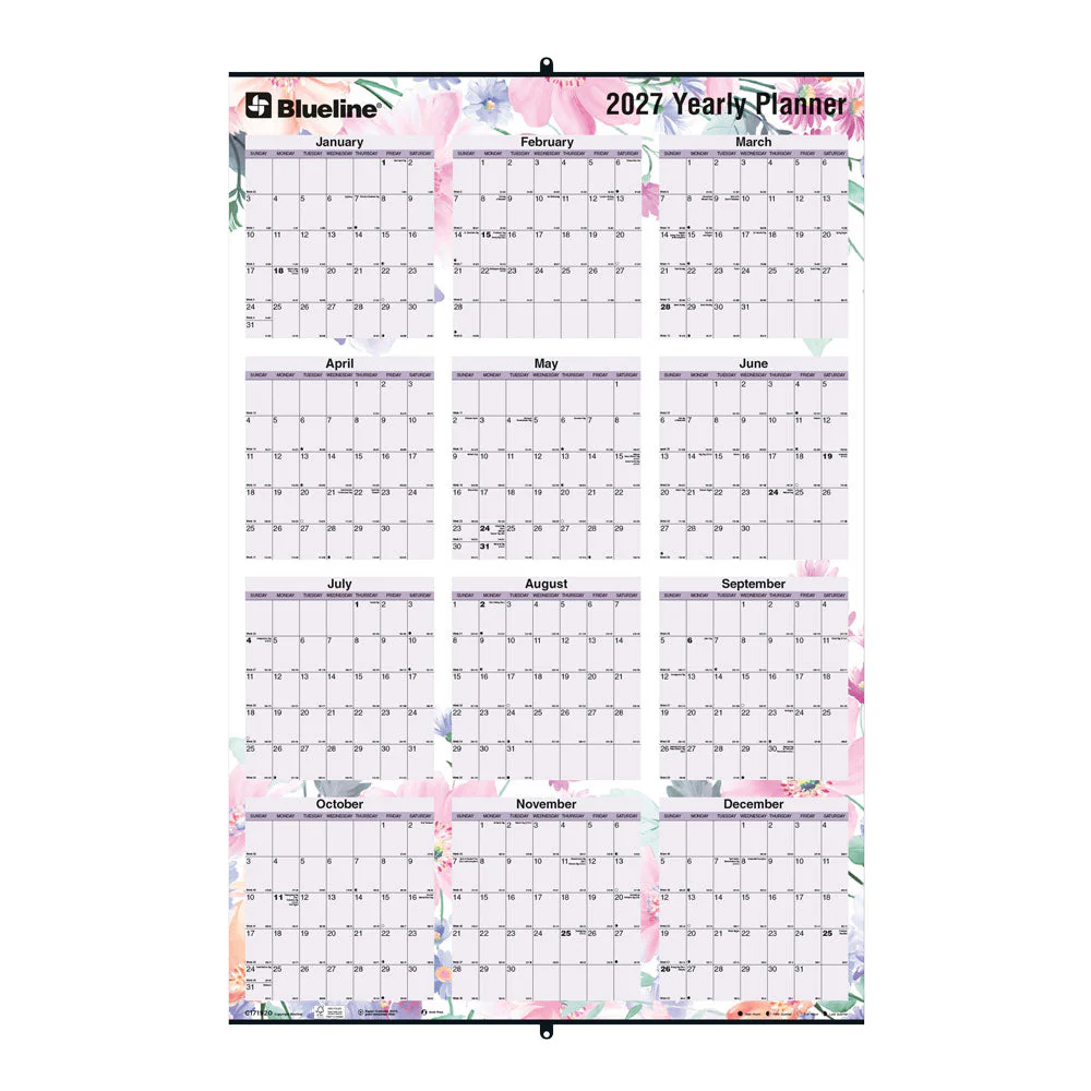 Yearly Wall Planner, Passion, English, 2027 (C171920-27) - Image 3