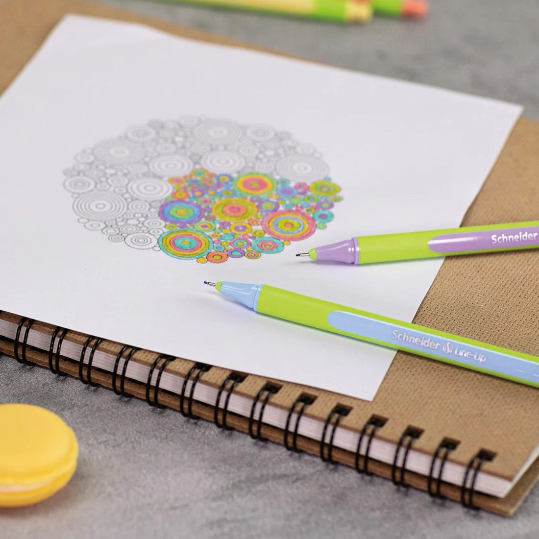 Line-Up Pastel Fineliners 0.4mm with Case stand, 8 pieces - Image 4