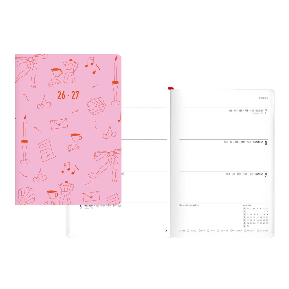 Little Joys Academic Weekly Planner, A5, 2026 - 2027, Multilingual (27-031995, 27-031996)