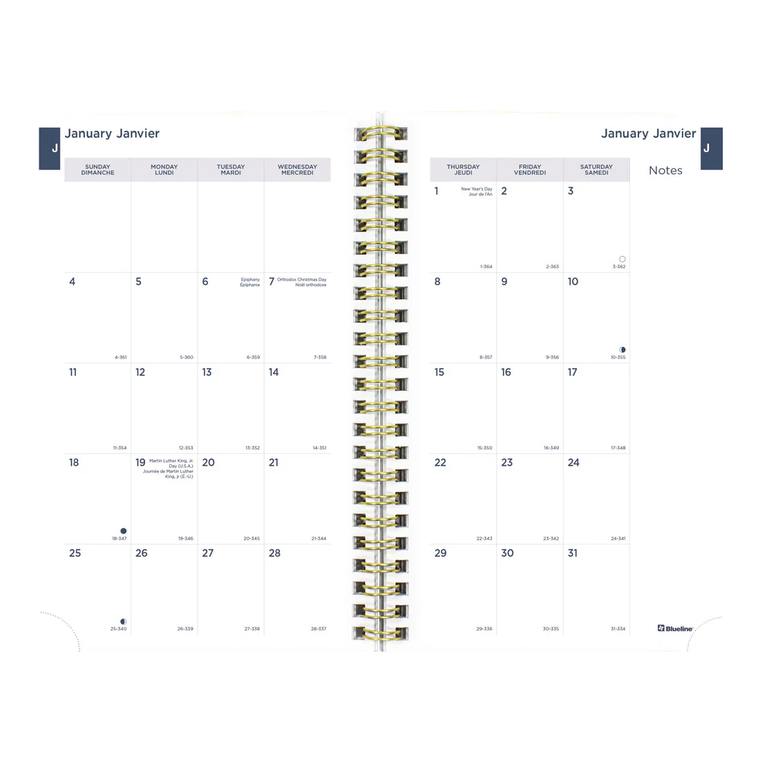 Minimalist Weekly/Monthly Planner 2026, Bilingual (C101BPT.ASX-26)<br>*2026 edition is now sold out - Image 6