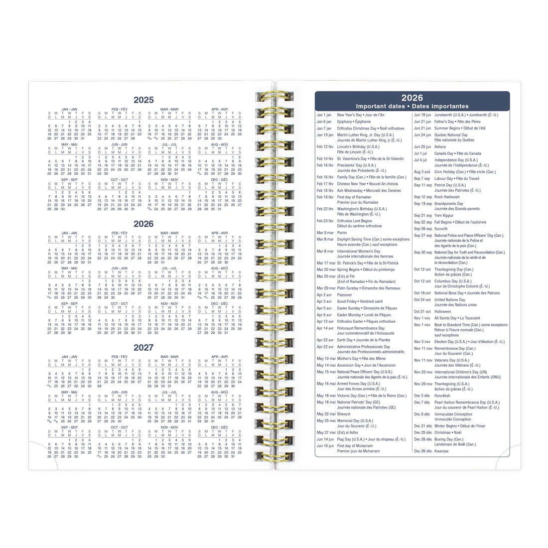 Minimalist Weekly/Monthly Planner 2026, Bilingual (C101BPT.ASX-26)<br>*2026 edition is now sold out - Image 7