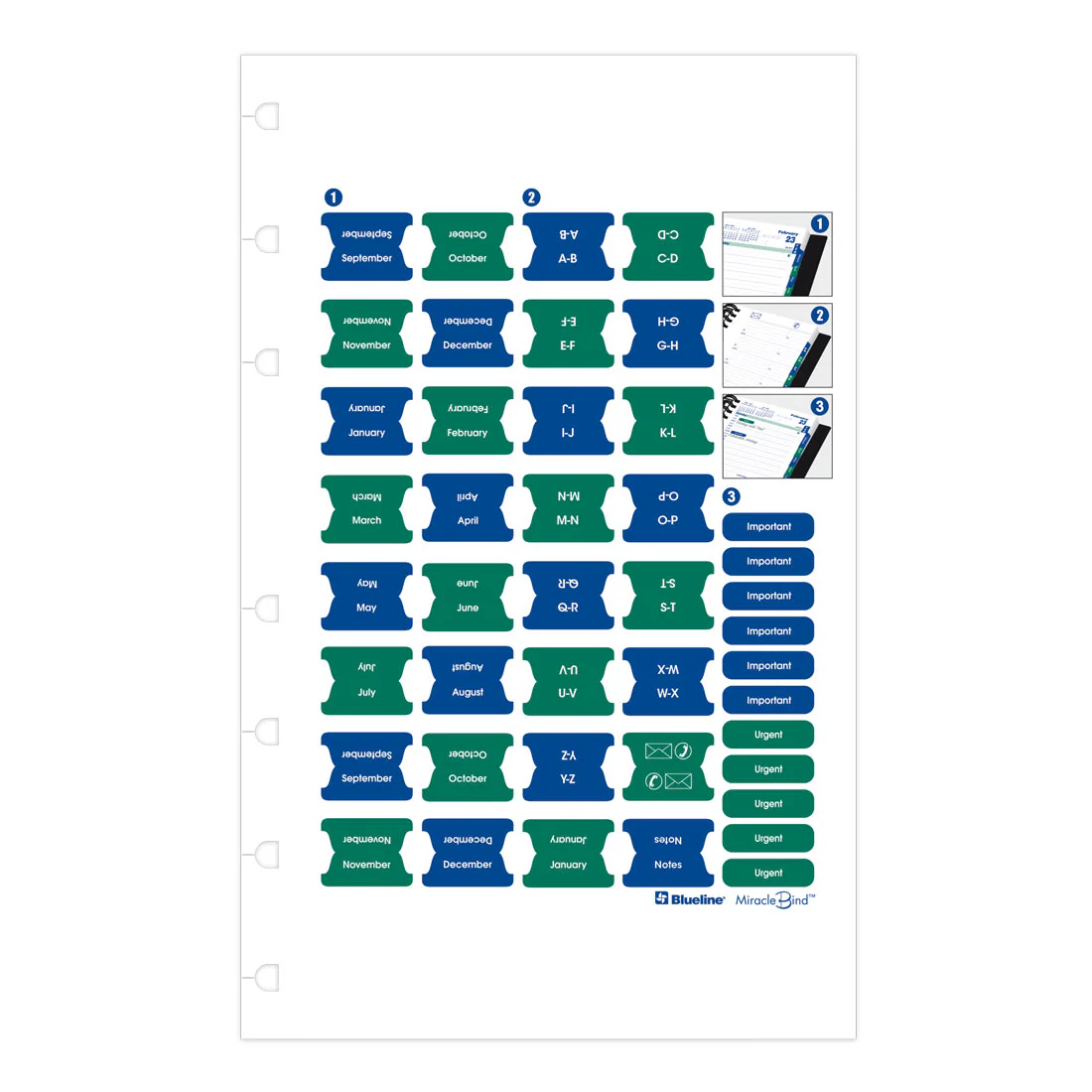 MiracleBind™/CoilPro™ Daily Planner 2026, Bilingual, Black (CF1503C.81B-26) - Image 7