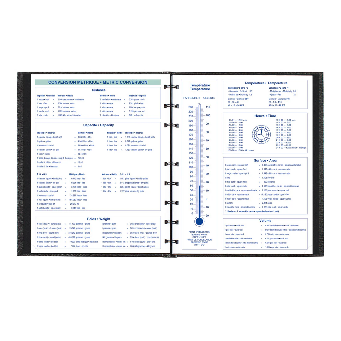 MiracleBind™/CoilPro™ Monthly Planner 2026, Bilingual, Black (CF1200C.81B-26)<br>*2026 edition is now sold out - Image 9