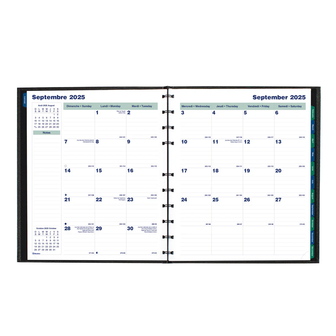 MiracleBind™/CoilPro™ Monthly Planner 2026, Bilingual, Black (CF1512C.81B-26) - Image 5